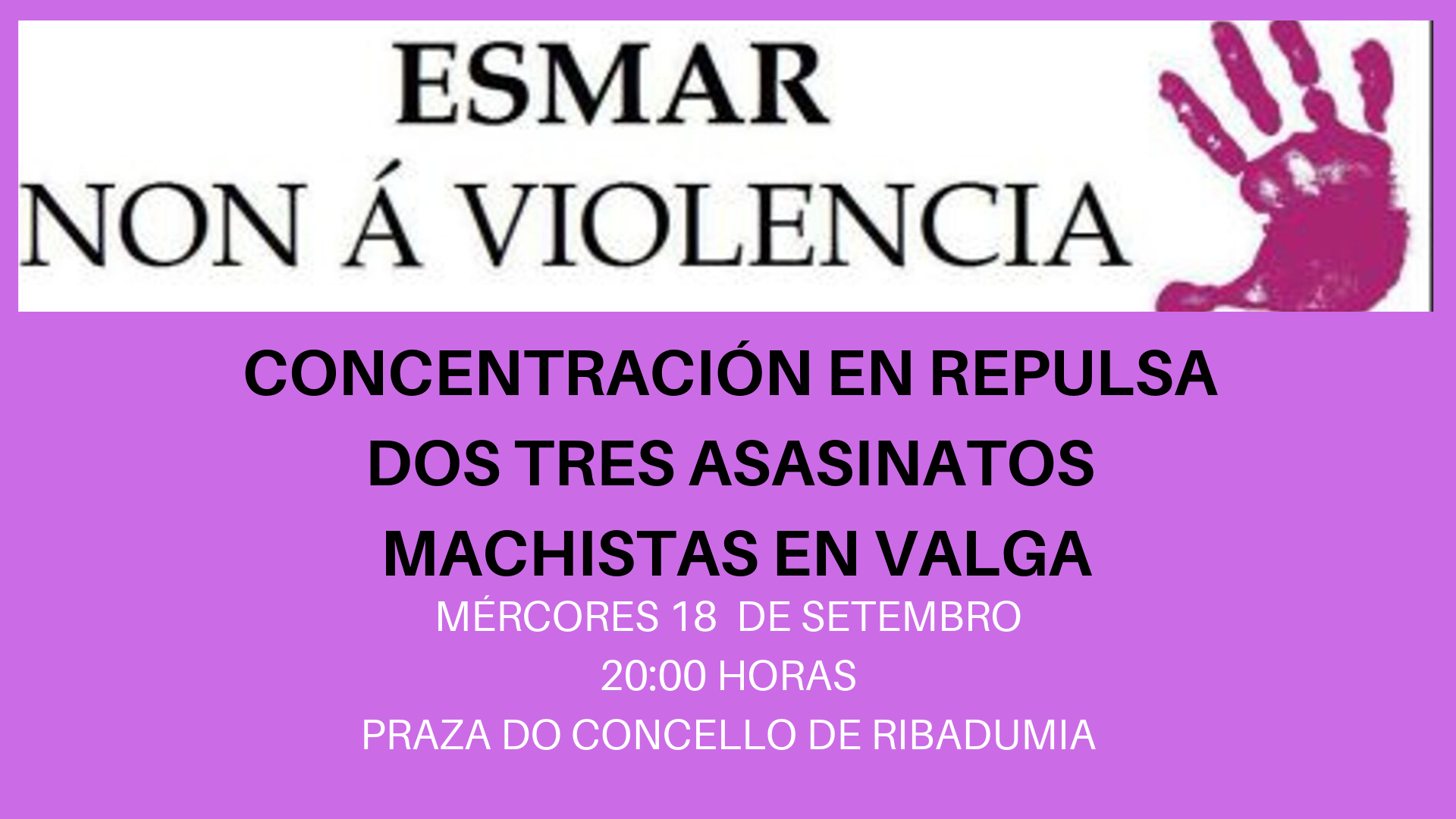 CONCENTRACIÓN EN REPULSA DOS TRES ASESINATOS MACHISTA EN VALGA (1)